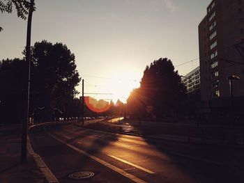 Road at sunset