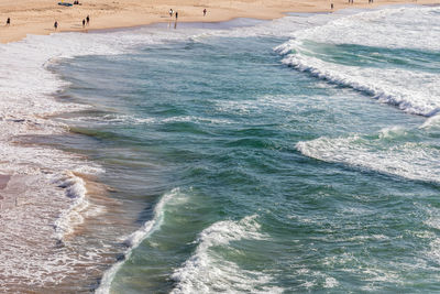 High angle view of sea