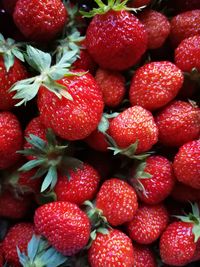 Full frame shot of strawberries