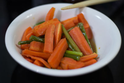 Close-up of salad in plate