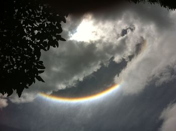 Low angle view of cloudy sky