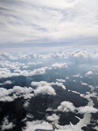 Aerial view of clouds in sky