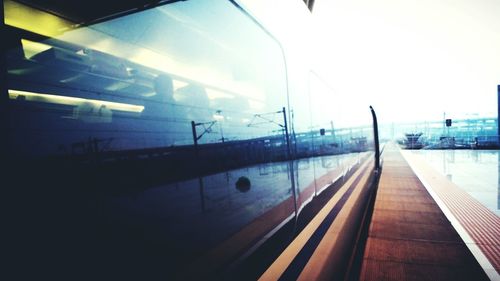 Train on railroad track