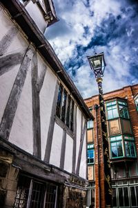 Low angle view of building against sky