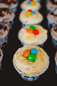 Close-up of cupcakes