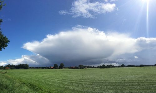 Panoramic view of landscape against sky