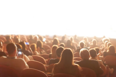 Audience at the theater play