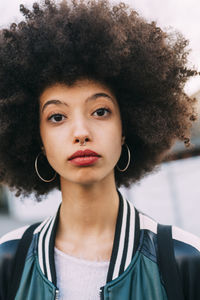 Close-up portrait of woman