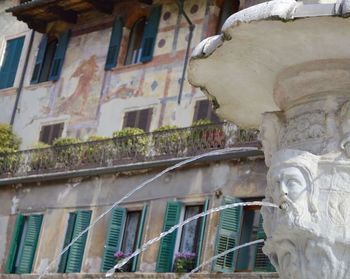 Low angle view of statue