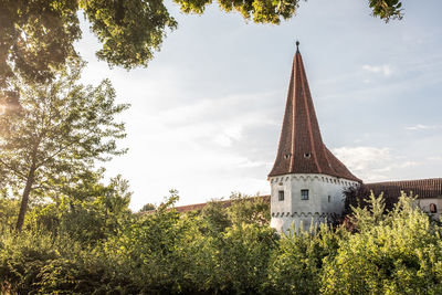 Low angle view of building against sky