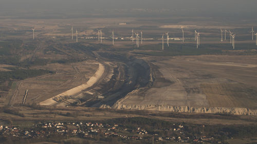 High angle view of landscape