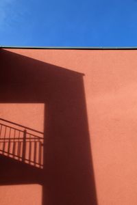 Close-up of shadow on steps