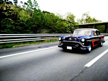 Car on road