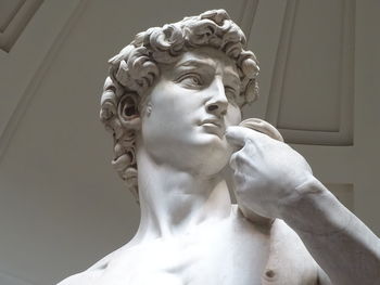 Low angle view of statue