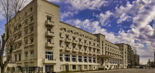 Low angle view of building against sky