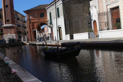 Canal passing through a city