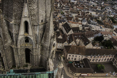 Aerial view of old town