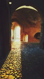 Corridor of historic building