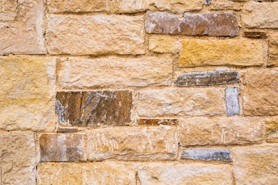 Full frame shot of stone wall