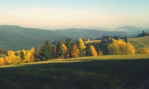 Scenic view of mountains