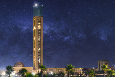 The great mosque of algiers at night
