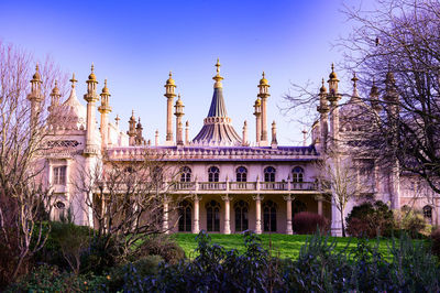 Low angle view of historical building against sky