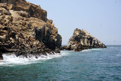 Callao has several amazing rock formations off it's coast including caves and massive breakers