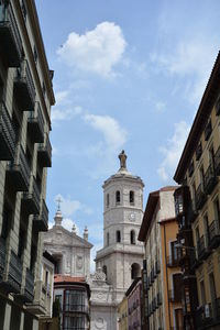 Low angle view of church against sky