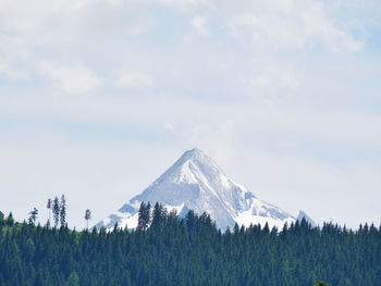 Scenic view of mountain against sky