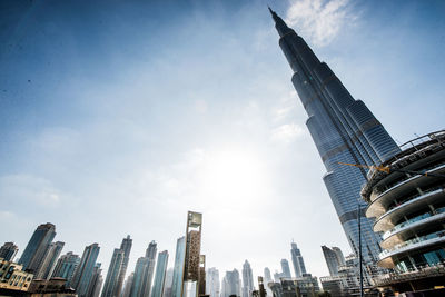 Low angle view of buildings against sky