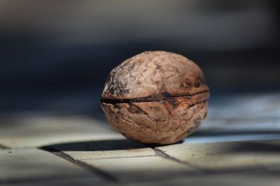 Close-up of walnut on table