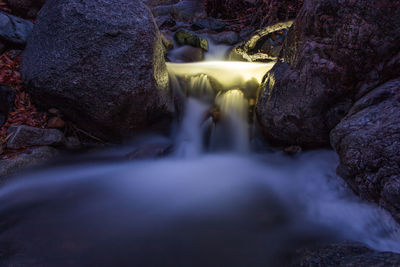 View of waterfall