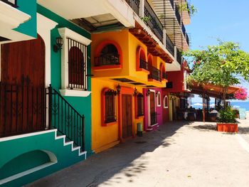 Colorful houses in town