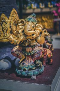 Close-up of buddha statue