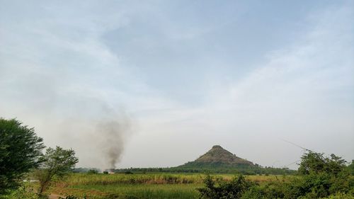 Scenic view of landscape against sky