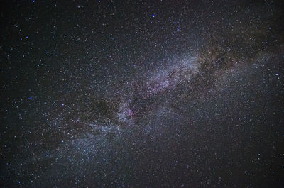 Low angle view of stars in sky at night