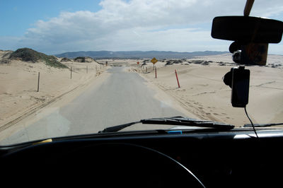 Road passing through landscape