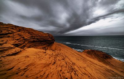 Scenic view of sea against sky