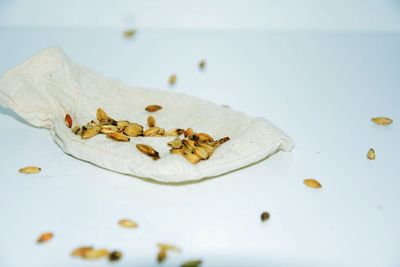 Close-up of ear of wheat on table