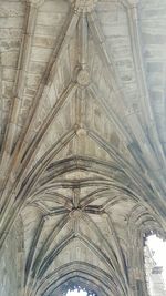 Low angle view of ornate ceiling of building