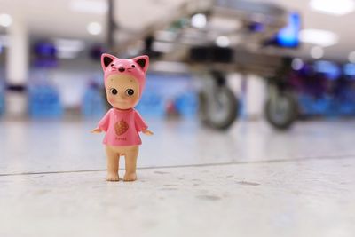 Close-up of stuffed toy on floor