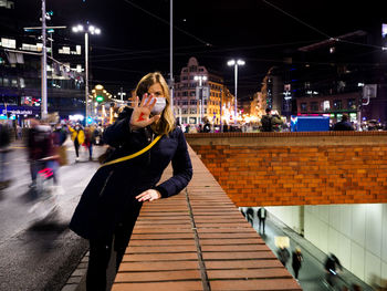 Polish woman has a sign red lightning. women protest against tightening of abortion law in poland.