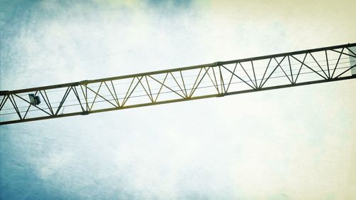 Low angle view of bridge against sky