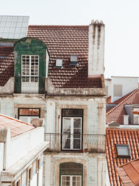 Beautiful street view of historic architectural in lisbon, portugal, europe