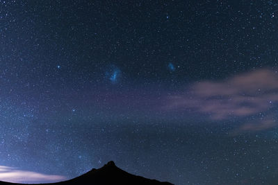 Scenic view of star field at night