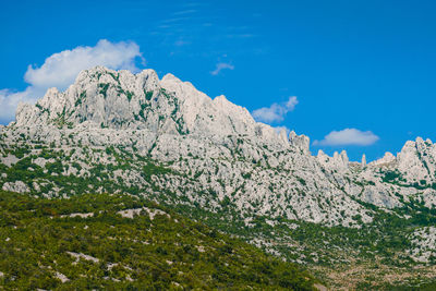 Scenic view of mountain against sky