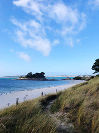 Scenic view of sea against sky