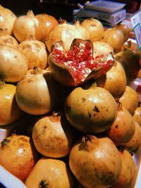 Close-up of fruits for sale in market