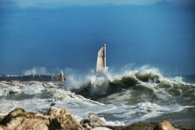 Scenic view of sea against sky