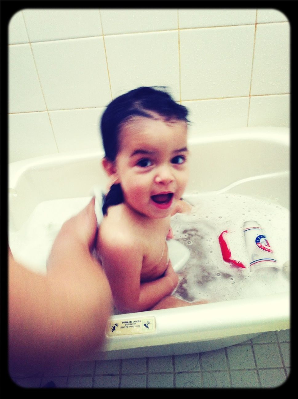 Gabby loves bath time :)